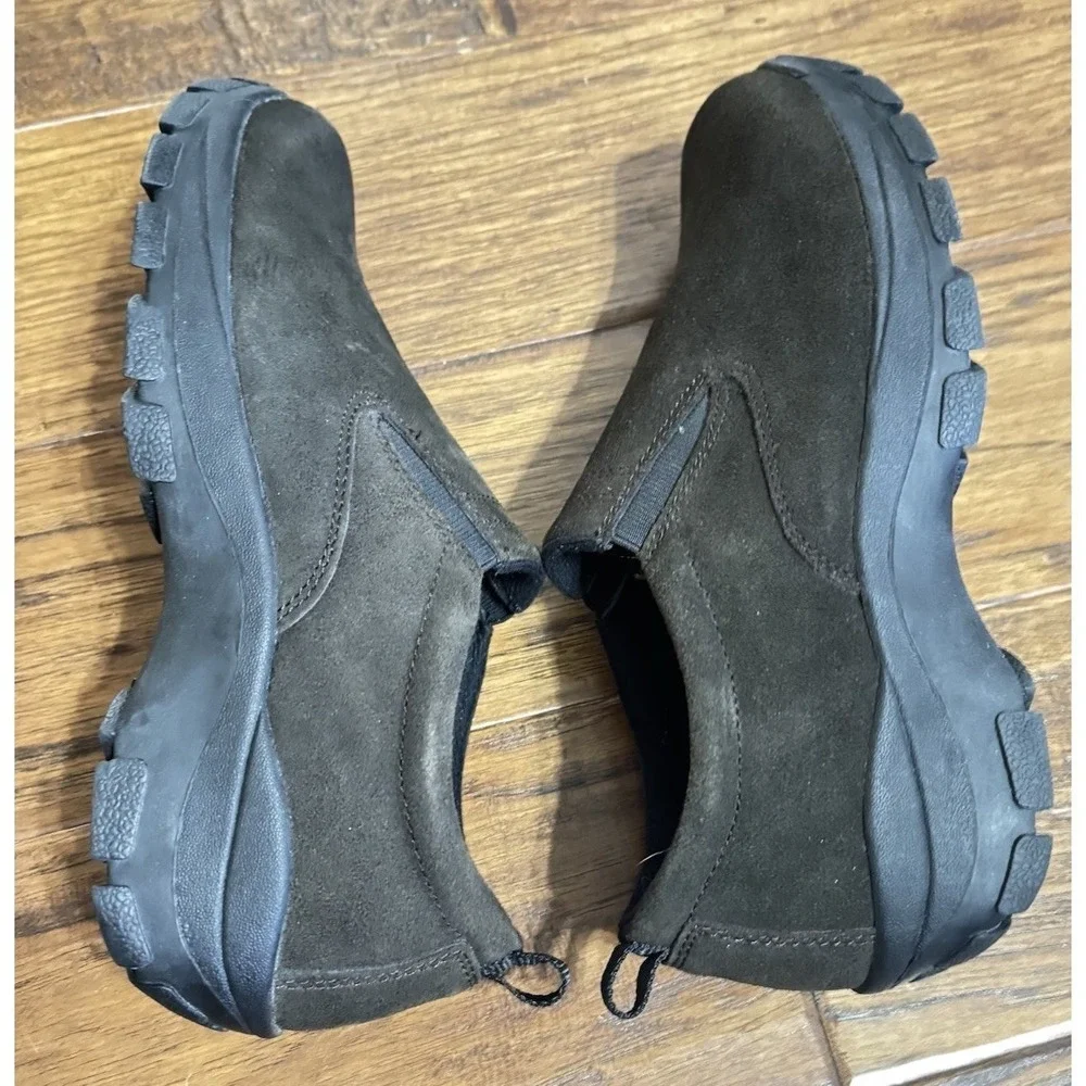 Lands End All-Weather Suede Slip-On Moc Shoes Woman's Size 9M Support - Picture 6 of 6
